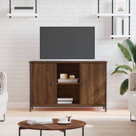 Mueble de TV madera de ingeniería marrón roble 100x35x65