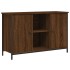 Mueble de TV madera de ingeniería marrón roble 100x35x65