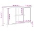 Mueble de TV madera de ingeniería marrón roble 100x35x65
