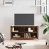 Mueble para TV madera contrachapada roble ahumado 100x40x50