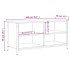 Mueble para TV madera contrachapada roble ahumado 100x40x50