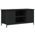 Mueble para TV madera contrachapada negro 100x40x50
