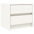 Mesitas de noche 2 uds madera maciza pino blanco 40x31x35,5