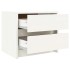 Mesitas de noche 2 uds madera maciza pino blanco 40x31x35,5