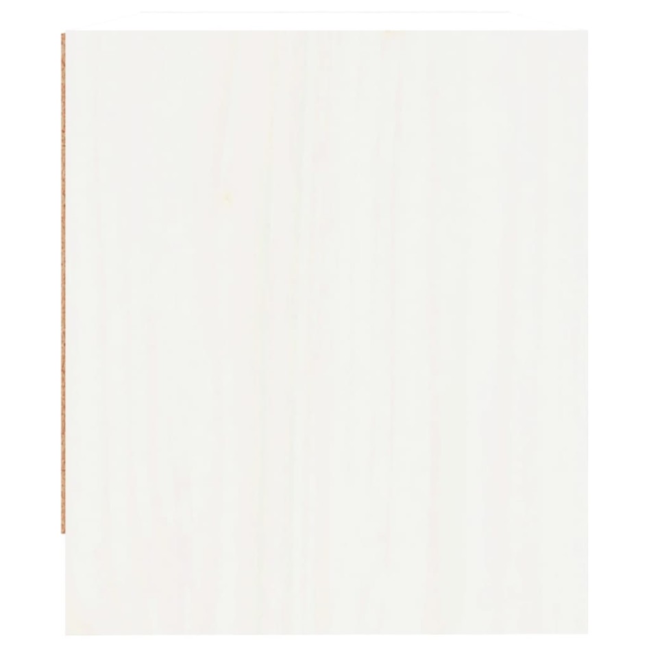 Mesitas de noche 2 uds madera maciza pino blanco 40x31x35,5