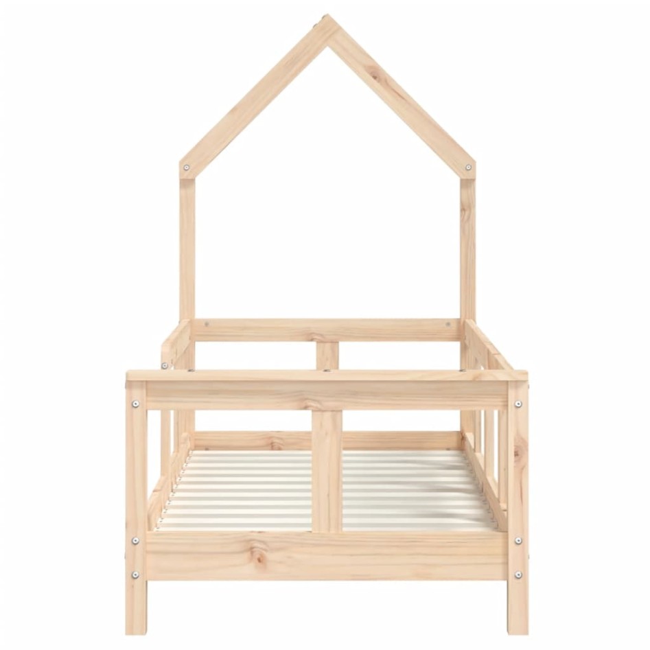 Estructura de cama para niños madera maciza de pino 70x140
