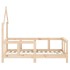 Estructura de cama para niños madera maciza de pino 70x140