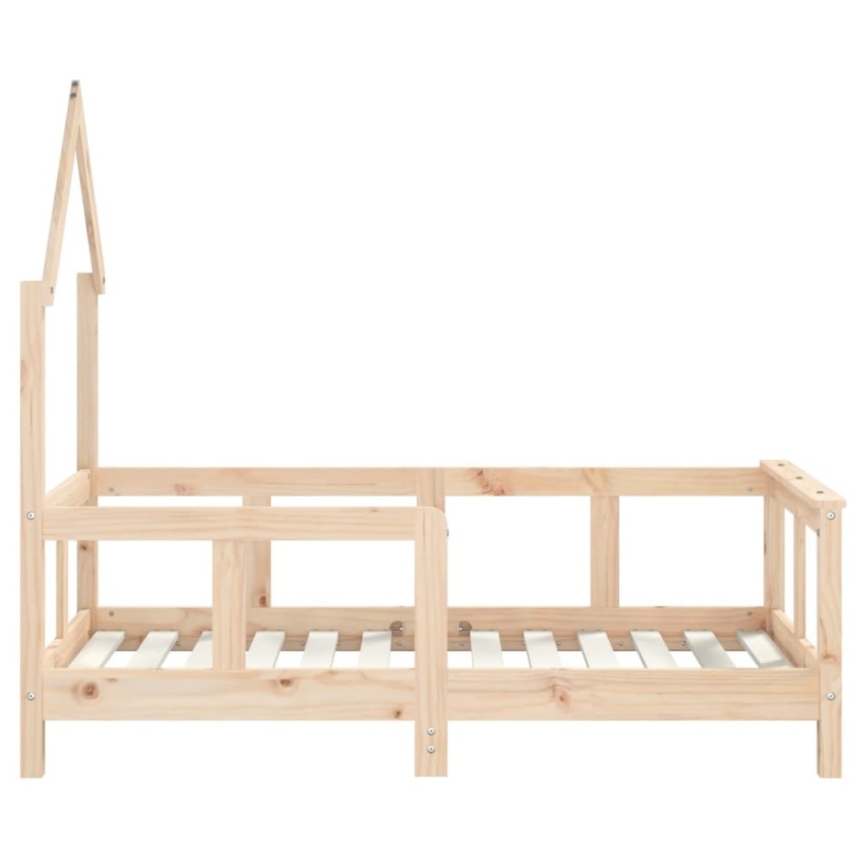 Estructura de cama para niños madera maciza de pino 70x140