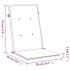 Cojín silla de jardín respaldo alto 4 uds tela gris 120x50x3