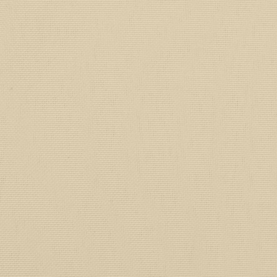 Cojín silla de jardín respaldo alto 4 uds tela beige