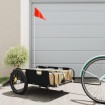 Remolque para bicicletas hierro y tela Oxford negro