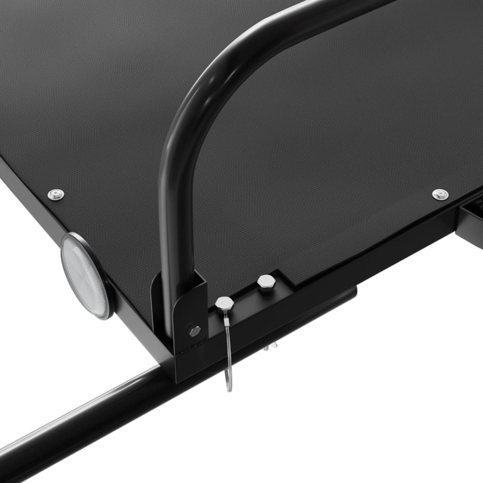 Remolque para bicicletas hierro negro 126x63x34