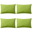 Cojines para exteriores 60x40 cm verde manzana 4 unidades