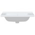 Lavabo de baño rectangular cerámica blanco 71x48x19,5