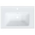 Lavabo de baño rectangular cerámica blanco 71x48x19,5
