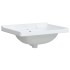 Lavabo de baño rectangular cerámica blanco 61x48x23