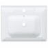 Lavabo de baño rectangular cerámica blanco 61x48x23