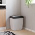 Cubo de basura doble blanco 2x25
