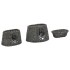 Cestas de gatos 3 uds con cojines sauce natural gris