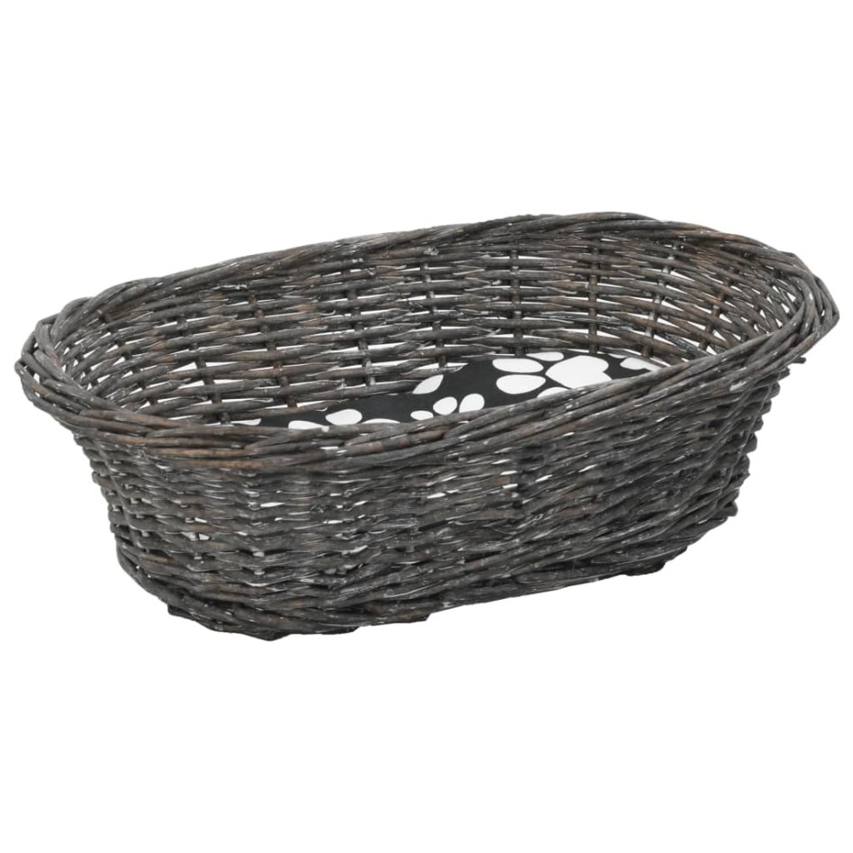 Cestas de gatos 3 uds con cojines sauce natural gris