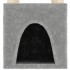 Rascador para gatos con postes de sisal gris claro 147