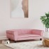 Cama para perros de terciopelo rosa 95x55x30