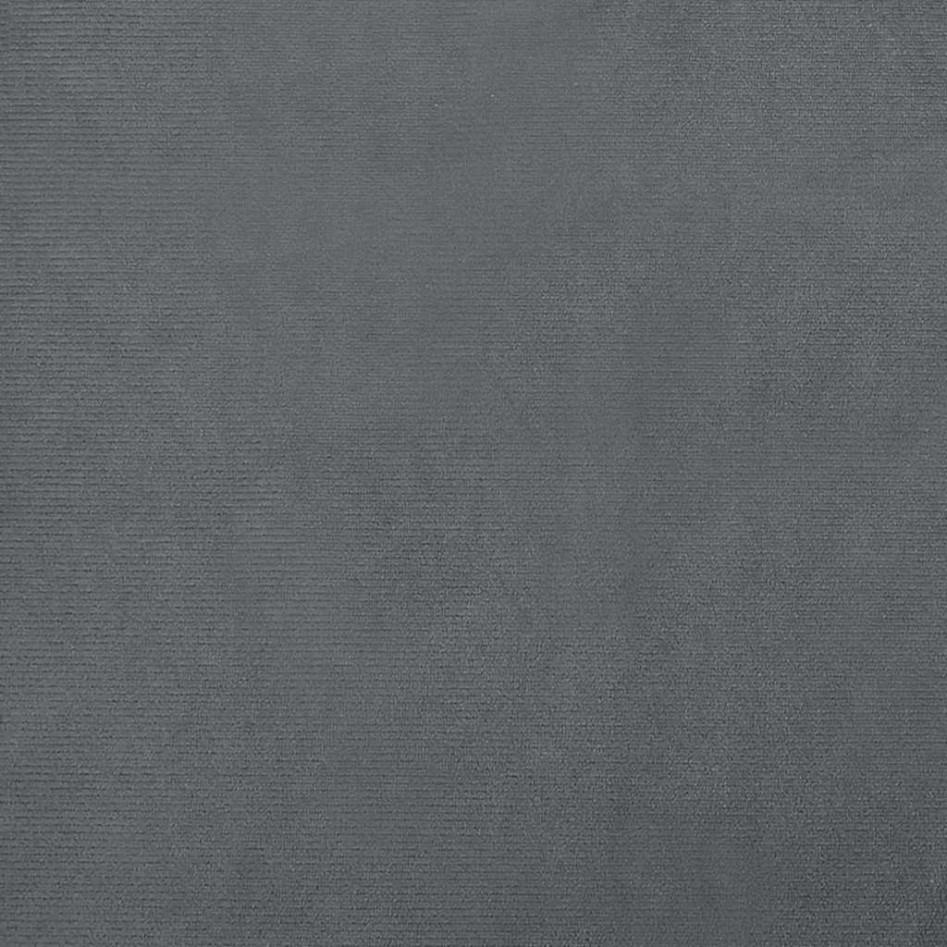 Cama para perros de terciopelo gris oscuro 70x45x30