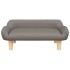 Cama para perros de tela gris taupe 70x40x24