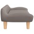 Cama para perros de tela gris taupe 70x40x24