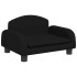 Cama para perros de tela negra 50x40x30