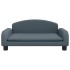 Cama para perros de tela gris oscuro 70x45x30