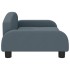 Cama para perros de tela gris oscuro 70x45x30