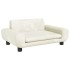 Cama para perros de terciopelo crema 70x45x33