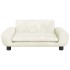 Cama para perros de terciopelo crema 70x45x33