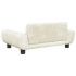 Cama para perros de terciopelo crema 70x45x33