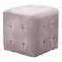 Mesitas de noche 2 unidades terciopelo rosa 30x30x30