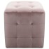 Mesitas de noche 2 unidades terciopelo rosa 30x30x30