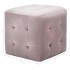Mesitas de noche 2 unidades terciopelo rosa 30x30x30