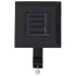Lámparas solares cuadradas de exterior negras 12 uds LED 12
