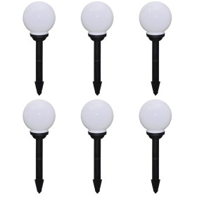 Lámparas de jardín para camino 6 uds con pica de tierra 20