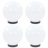 Lámparas de bola LED 4 unidades esféricas PMMA 20