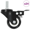 Ruedas giratorias con frenos 24 unidades 50 mm