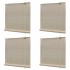 Estor enrollable de bambú natural 4 unidades 120x160