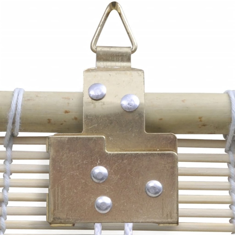 Estor enrollable de bambú natural 4 unidades 120x160