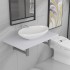 Conjunto de muebles de baño 2 piezas cerámica