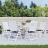 Cojines de silla de jardín 6 uds tela Oxford negro 40x40x3