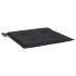 Cojines de silla de jardín 6 uds tela Oxford negro 40x40x3
