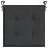 Cojines de silla de jardín 6 uds tela Oxford negro 40x40x3