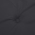 Cojines de silla de jardín 6 uds tela Oxford negro 40x40x3