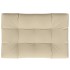 Cojín para sofá de palets de tela beige 120x80x12